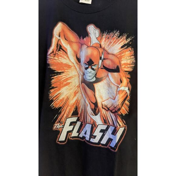 Justice League The Flash T Shirt Black Short Sleeve Graphic Vintage, Large - Picture 2 of 7
